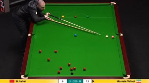 Снукер. НЕВЕРОЯТНАЯ СЕРИЯ! Хоссейн Вафаи против Си Цзяхуэя | Halo World Championship 2026