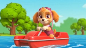 Щенячий патруль, Скай, Маршал, Эверест, Гончик, Крепыш и Роки катаются на катамаранах. Для детей!