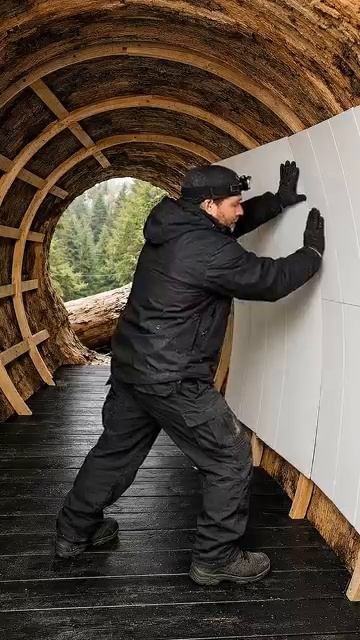 I Built a Secret Tree Tunnel Home Over a Ravine survival cabinadventure asmrbuild diy [get.gt]