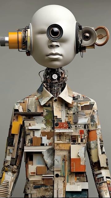 Трансформация фигур искусственного интеллекта, сделанных с помощью Midjourney и VEO3