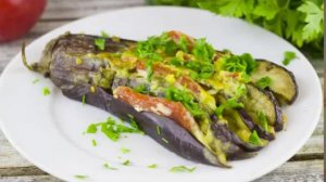 Веер из баклажанов в духовке с помидорами и сыром - самый вкусный рецепт запеченных баклажанов!