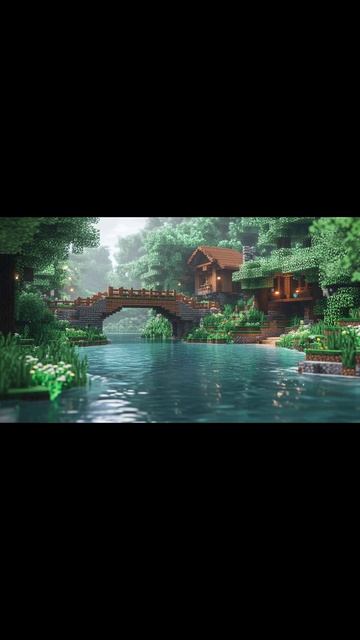 Красивые виды из майнкрафта