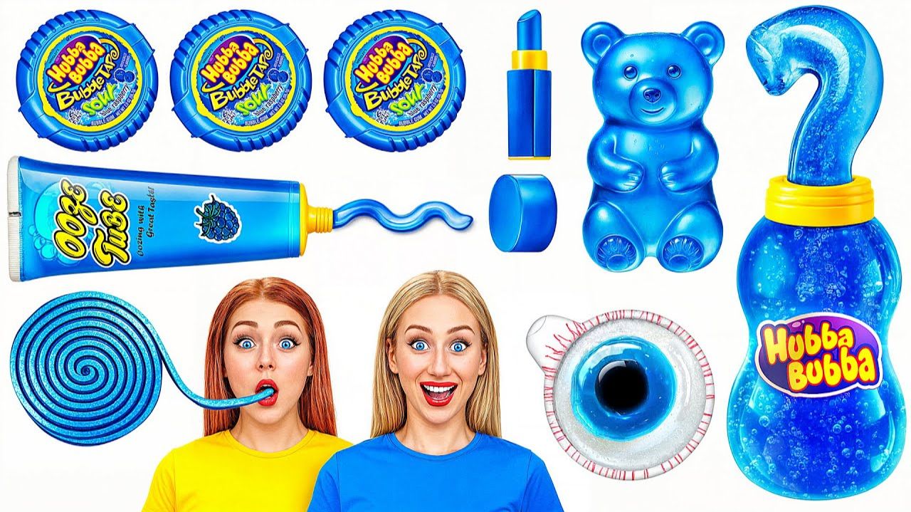 Челлендж с Синей Едой # Съедобная Битва от Bubba DO Challenge