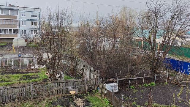 весенний дождь в деревне