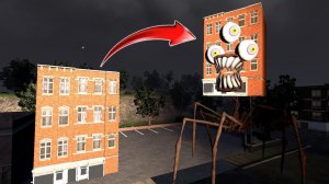 Монстр-Плотоядная Стройголова Прячется В Высотных Зданиях. | Garry's Mod
