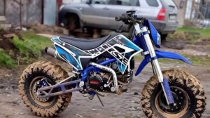 питбайк с колесами от квадроцикла