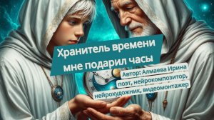 Хранитель времени мне подарил волшебные часы. Алмаева Ирина (поэт, нейрокомпозитор, видомонтажер)
