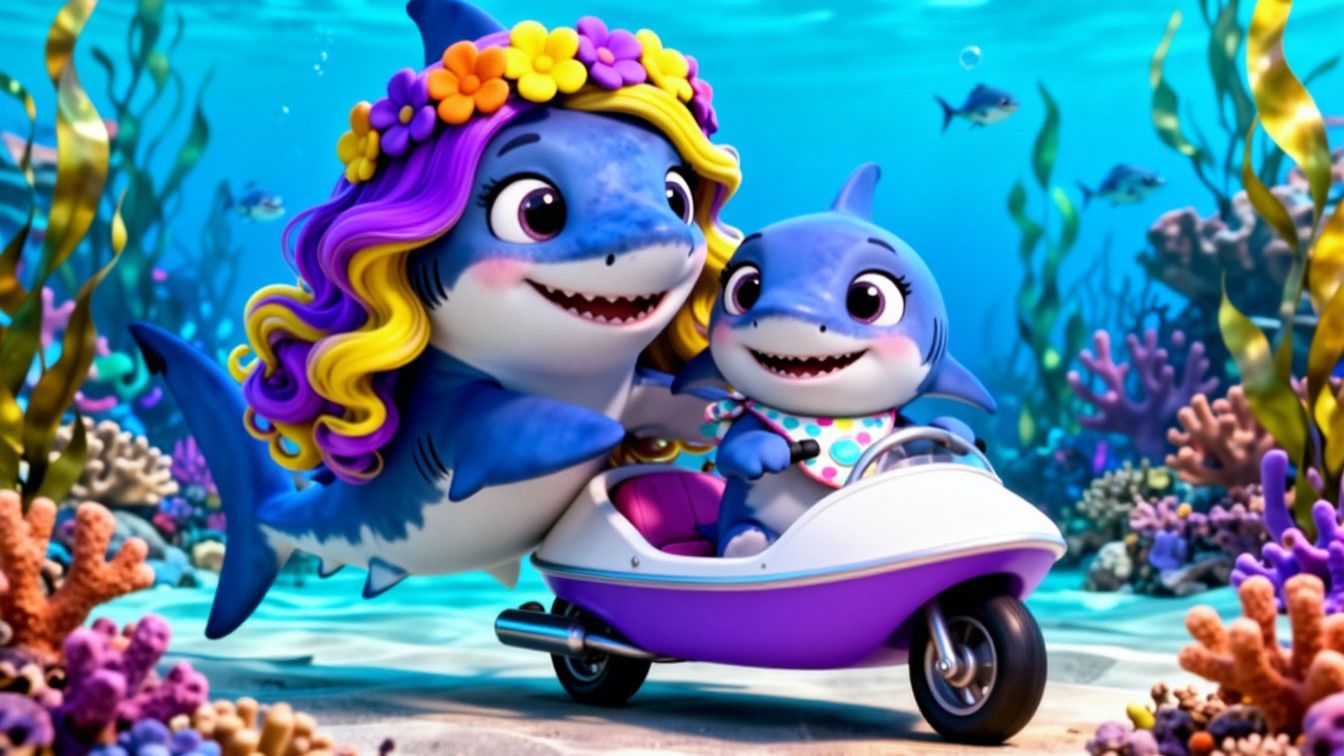 🌈ВЕСЁЛАЯ МУЛЬТИК‑ПЕСЕНКА: Я АКУЛА ТУ-ТУ-ТУ!👶🎶 Детские развивающие песенки