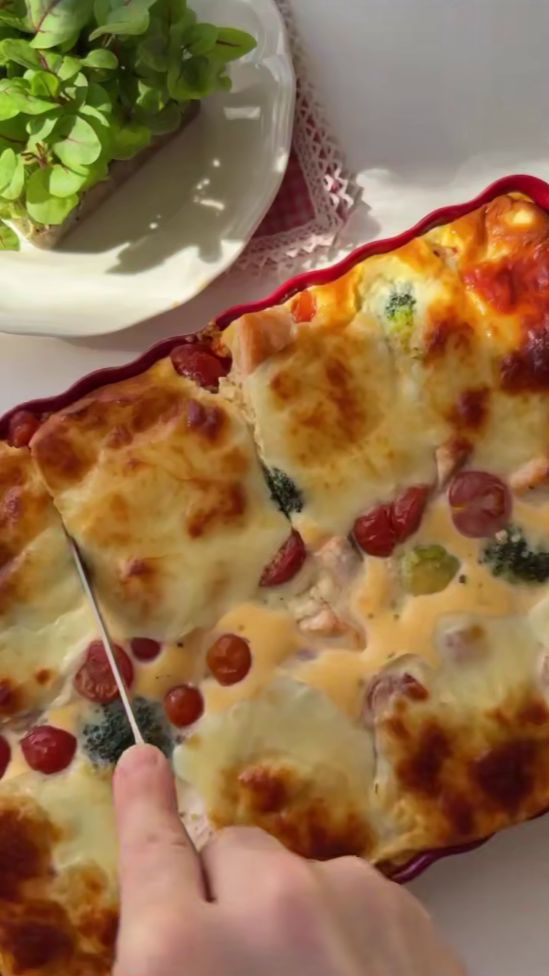 🥦 Запеканка с лососем и брокколи