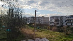 небо после дождя в деревне