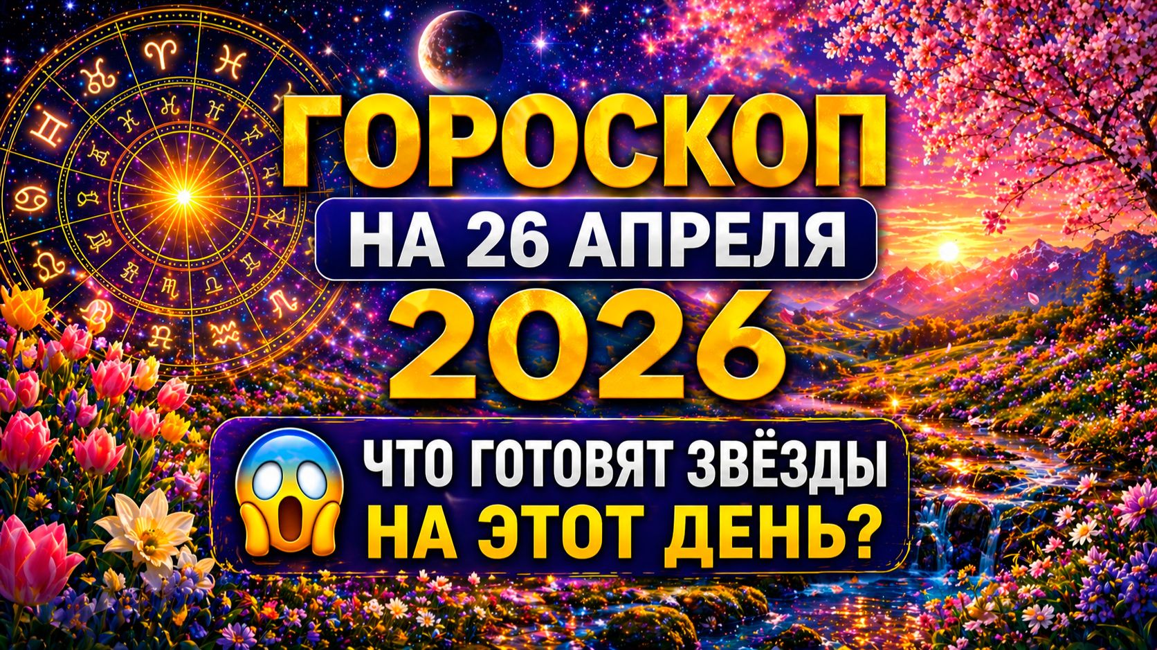 Гороскоп на 26 апреля 2026 😱 Что готовят звёзды на этот день?