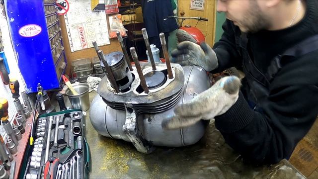 Дефектовка двигателя Ява 360 старушка из г. Москва