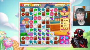 тёмный рыцарь прошёл 3 ур. не простых в долине сладостей. 44 серия.