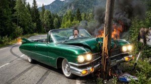 BeamNG Drive - Опасные повороты на дороге