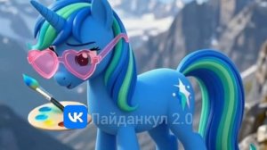 Лайданкул 2.0 | анимация пони единорога у гор 🦄