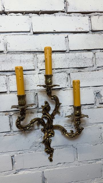 Пара настенных бра с тремя рожками 20783