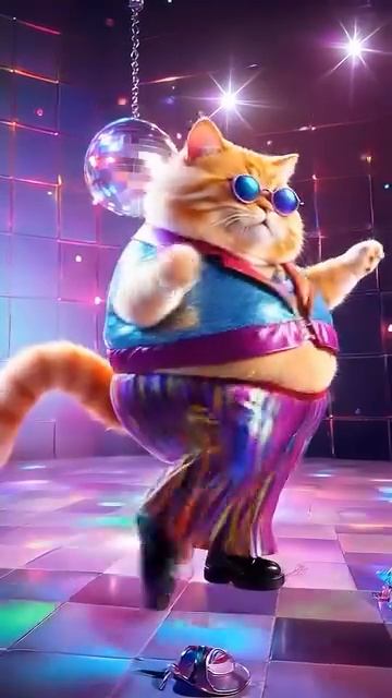 Кот танцует