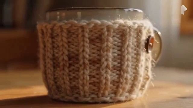 🧶⚡ СВИТЕР → ЧЕХОЛ ДЛЯ КРУЖКИ ЗА 5 МИНУТ: Лайфхак, который согреет твои руки! 🔥☕