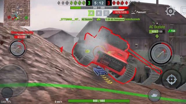 СТРВ-74 в ВОТ Блиц на акке моего брата|Имба 6 лвла