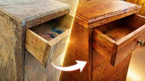 Реставрация винтажной прикроватной тумбочки