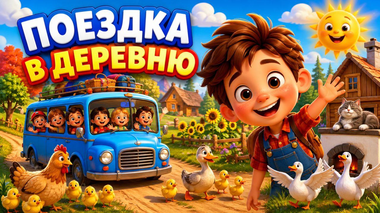 ПОЕЗДКА В ДЕРЕВНЮ | ВЕСЁЛОЕ АНИМАЦИОННОЕ ПРИКЛЮЧЕНИЕ