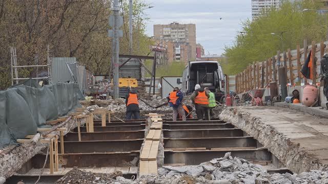 Капитальный ремонт Ростокинского путепровода (апрель 2026)