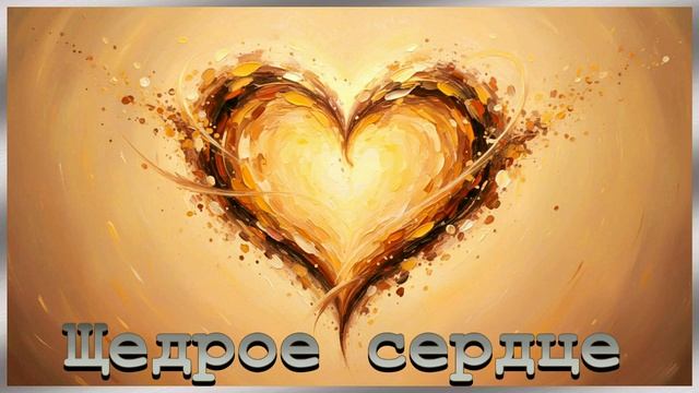 Песня Щедрое Сердце.