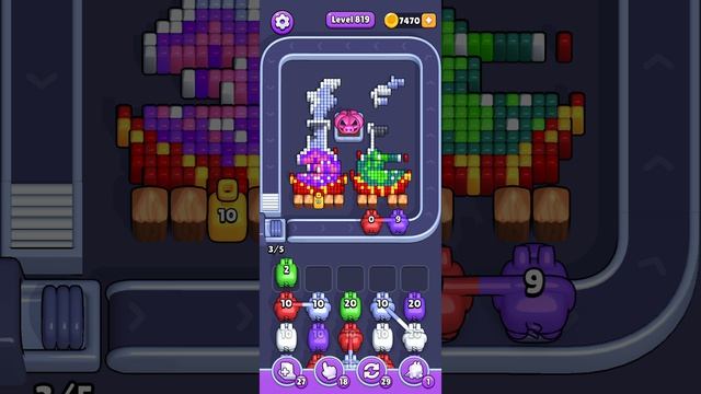 Прохождение 819 уровня Pixel Flow
