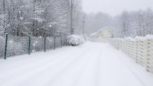Ленобласть замело снегом: дороги и пирсы засыпаны толстым слоем осадков