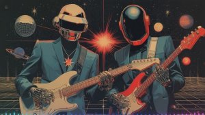 Daft Punk Rhythm Orbit Jam 🎸🌌 ｜ Chillwave, Synthwave, Retro Funk, Nu Disco, Electronic Playlist-(1