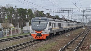 быстроходная ЭД4М-0445 поезд №7043 Рязань–Москва | Быково