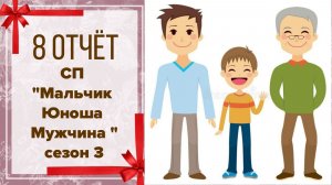 🧶 Вязальный СП "Мальчик, Юноша, Мужчина. Сезон 3" 👶🧑👨👴 8 отчёт 👀