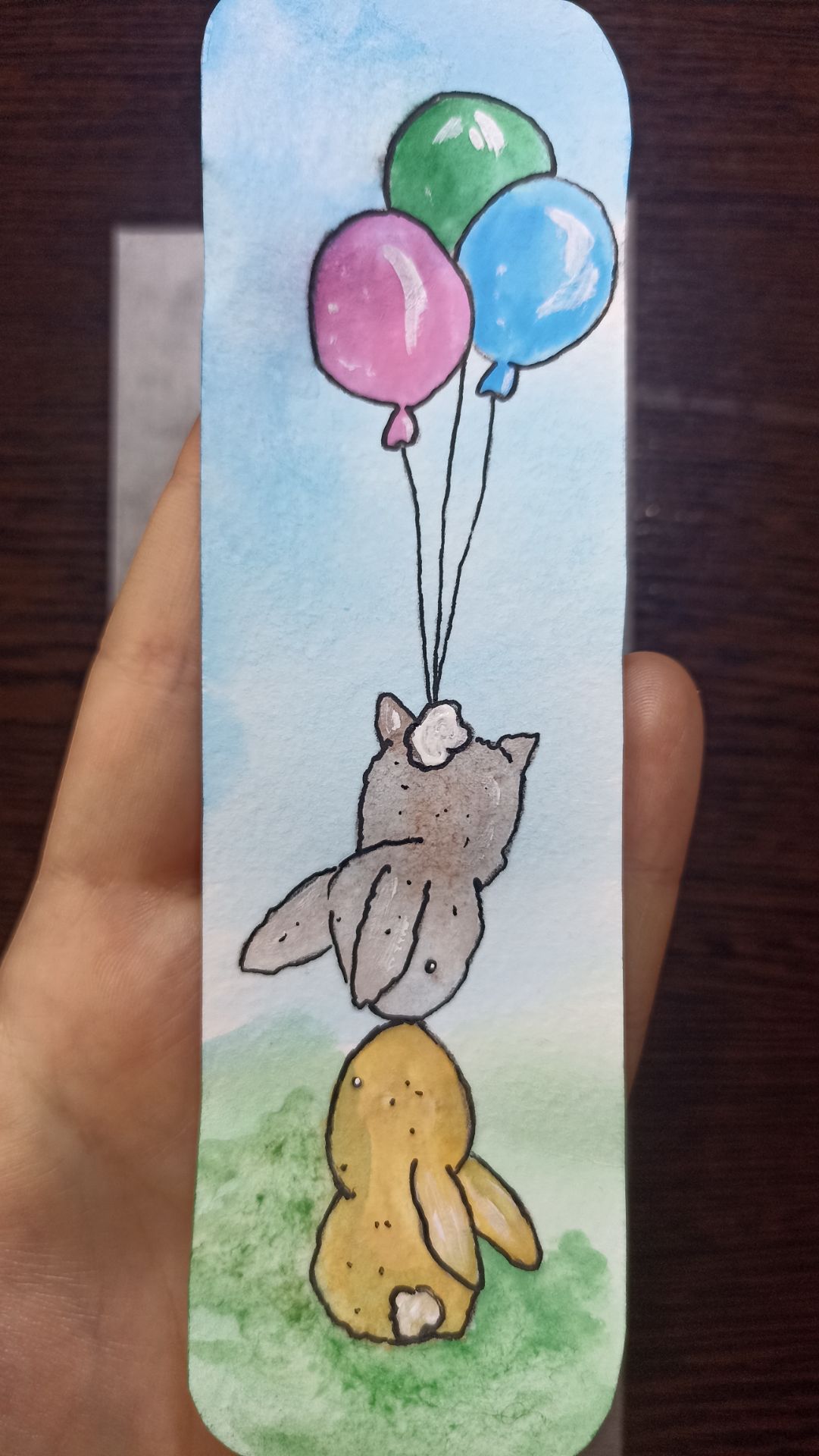 Рисунок гуашью / Милые кролики