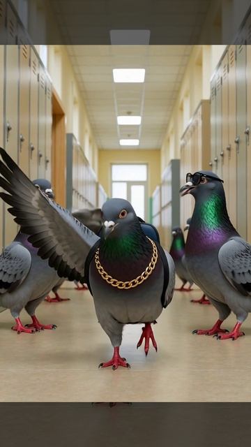 Самый крутой голубь в школе 😎🎒