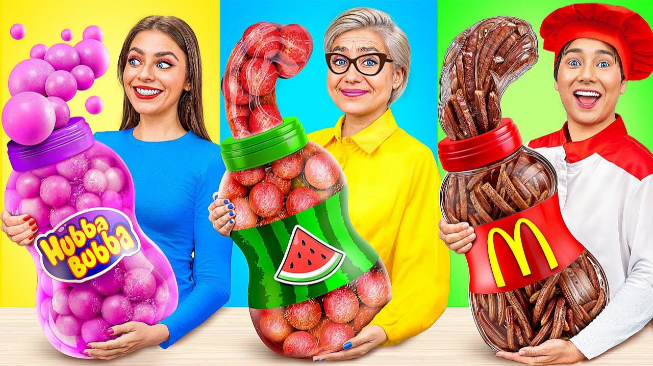 Я против Бабушки Кулинарный Челлендж Укрась Торт # Смешные Моменты от Bubba DO Challenge