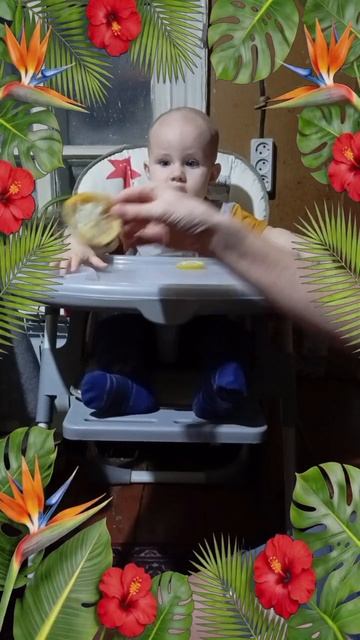 Ариша первый раз пробует 🍋 лимон🤭😍