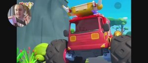 Мультфильм Пожарный монстр трак спас ребенка