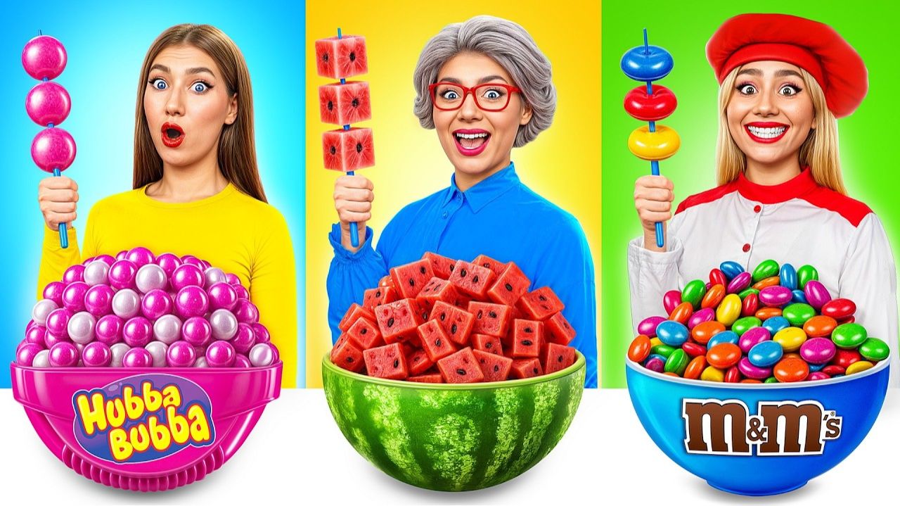 Кулинарный Челлендж# Я против Бабушки # Смешные Челленджи с Едой от Bubba DO Challenge