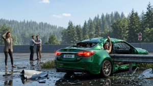 BeamNG Drive - Реалистичные автомобильные аварии / Аварии на акваплане и обледенении