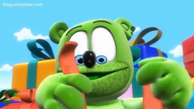 Happy birthday gummy bear russian