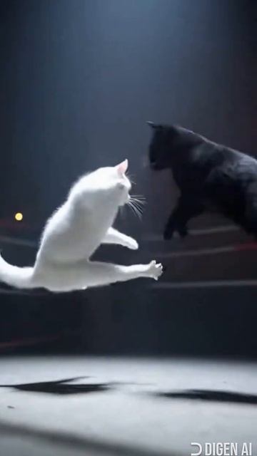 бой котов за територию