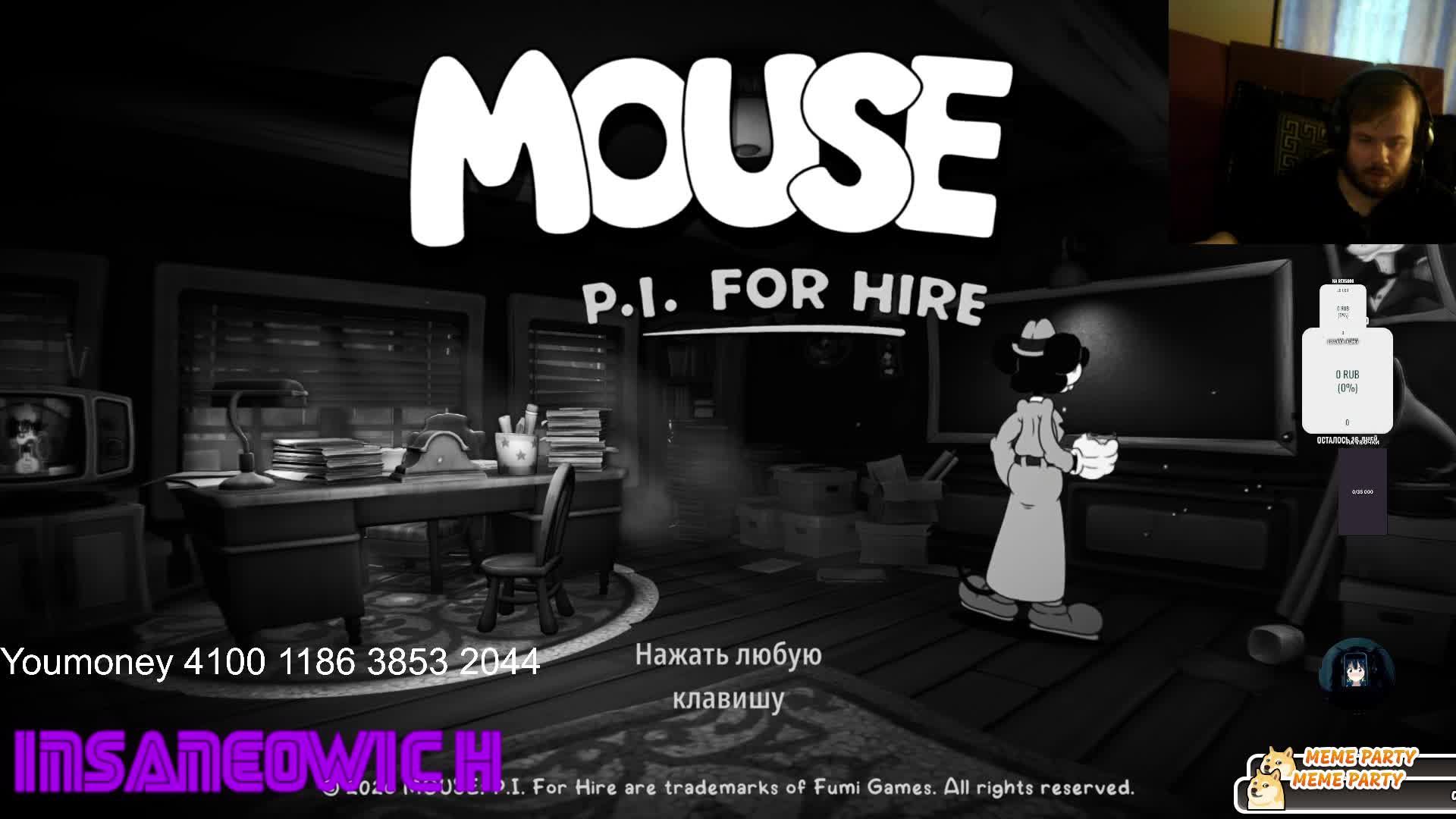 стрим прохождение Mouse P.I.For Hire 6 миссия