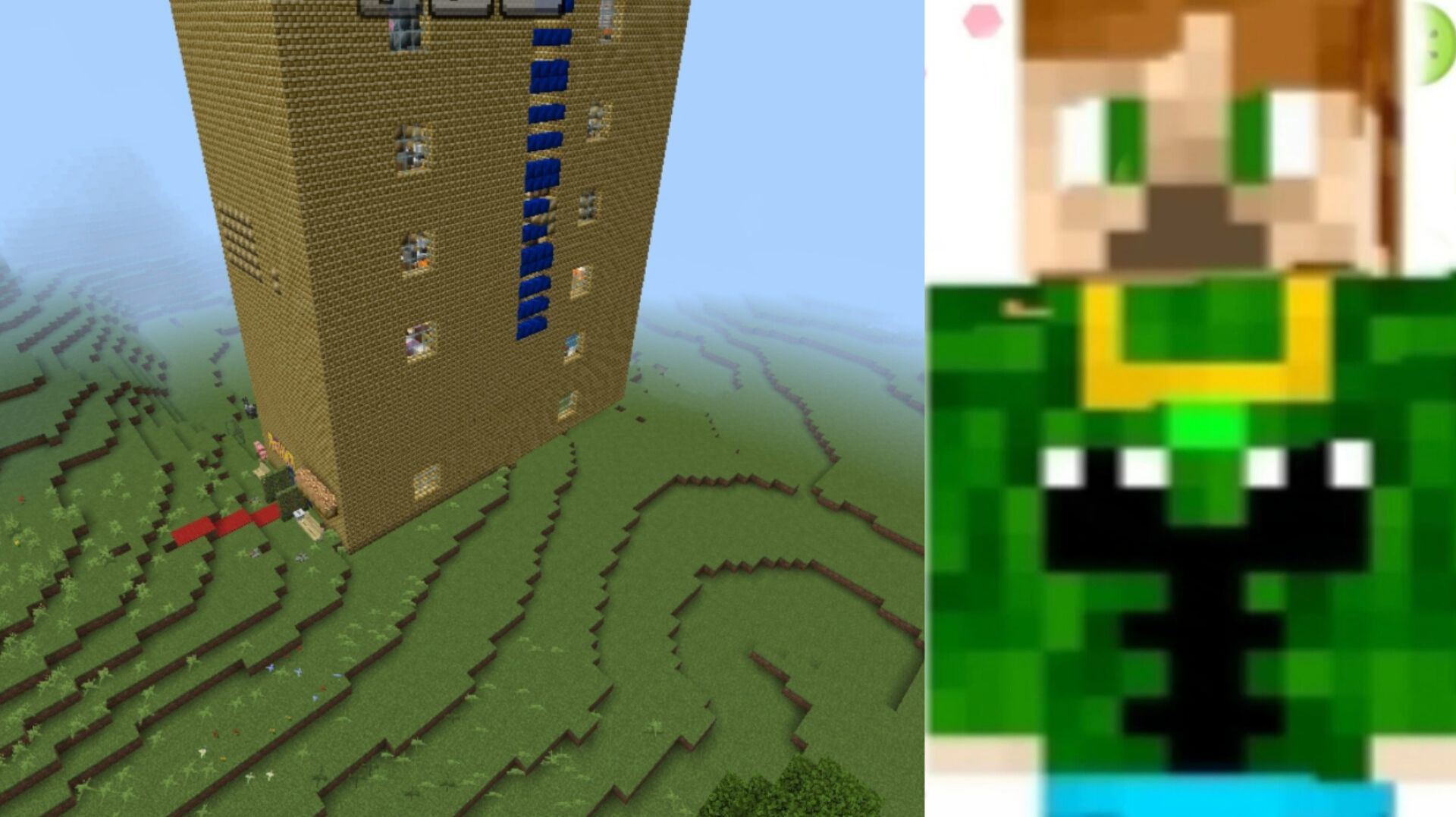 Я построил свой небоскрёб в майнкрафт (ден 222)