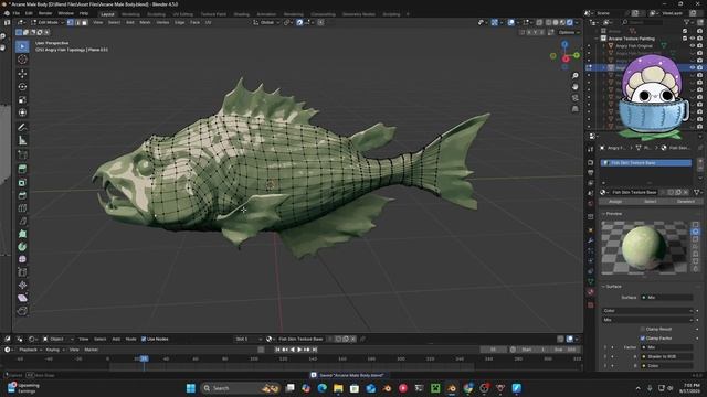 Blender Texture Painting with Arcane Shaders Breakdown with Comfee Mug
