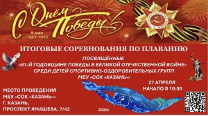 Соревнования по плаванию, посвящённые «81-й годовщине Победы в Великой Отечественной войне»