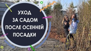 УХОД ЗА САДОМ ПОСЛЕ ОСЕННЕЙ ПОСАДКИ