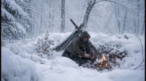 24 часа в одиночном походе в условиях сильной метели