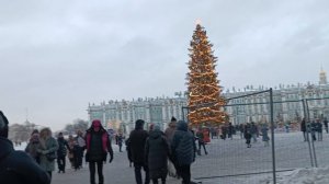 Дворцовая площадь СПБ,Новый год