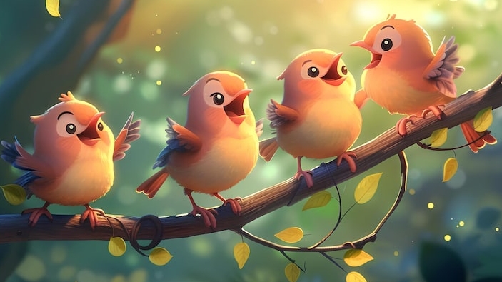 Колыбельная Брамса (пение птиц)