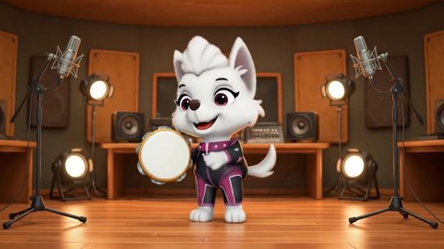 Щенячий патруль, Скай, Маршал, Эверест, Гончик, Крепыш и Роки в роли музыкантов. Для детей!